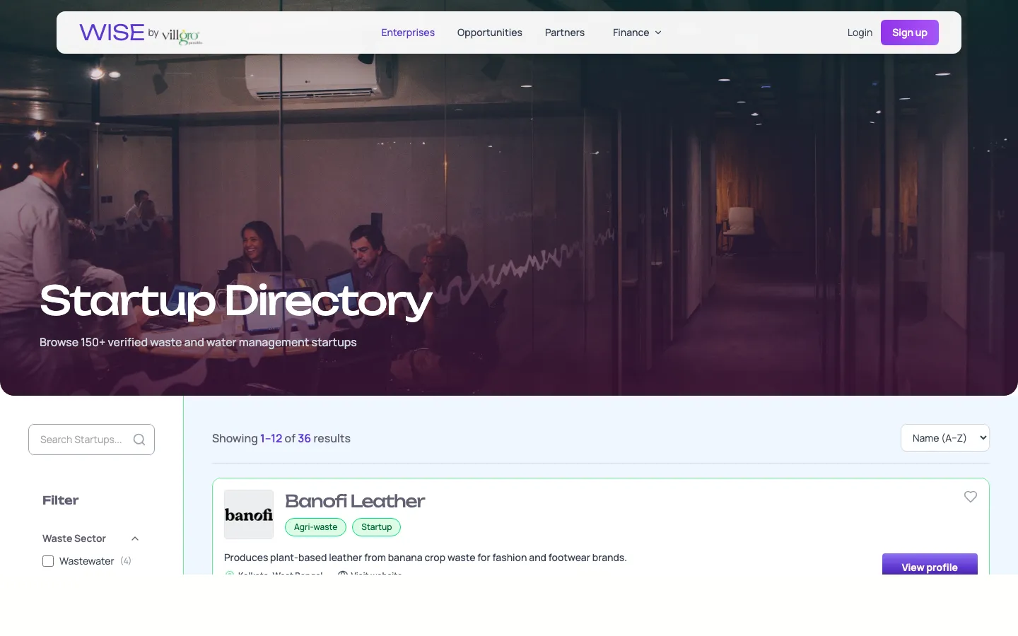 WISE startup directory